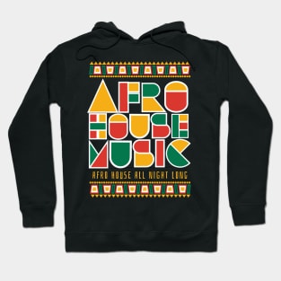 AFRO HOUSE  - Cultured Font (white) Hoodie